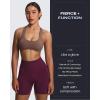 imageAoxjox Workout Kinetic Seamless Shorts for Women Tummy Control High Waisted Hidden Scrunch Athletic Running Yoga Short 6Venom Purple
