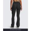 imageAoxjox Workout Vanity Flare Leggings for Women High Waisted Athletic Running V Waist Hidden Scrunch Wide Leg Yoga Pants 32quotBlack