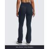 imageAoxjox Workout Vanity Flare Leggings for Women High Waisted Athletic Running V Waist Hidden Scrunch Wide Leg Yoga Pants 32quotBlueberry