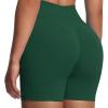 imageAoxjox Workout Kinetic Seamless Shorts for Women Tummy Control High Waisted Hidden Scrunch Athletic Running Yoga Short 6Eden Green