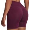 imageAoxjox Workout Kinetic Seamless Shorts for Women Tummy Control High Waisted Hidden Scrunch Athletic Running Yoga Short 6Venom Purple
