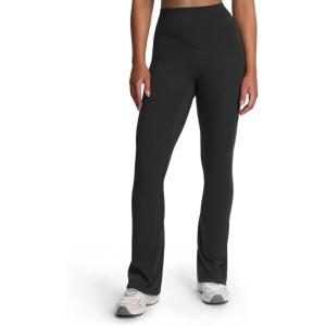 imageAoxjox Workout Breeze Flares Leggings for Women High Waisted Tummy Control Buttery Soft Wide Leg Yoga PantsBlack