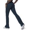 imageAoxjox Flare Leggings for Women Hidden Scrunch Butt Lifting High Waisted Wide Leg Yoga PantsBlueberry