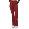 imageAoxjox Flare Leggings for Women Hidden Scrunch Butt Lifting High Waisted Wide Leg Yoga PantsBurgundy