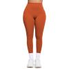 imageAoxjox Womens Workout Leggings Hidden Scrunch Butt Lifting High Waist Tummy Control Gym Workout Yoga PantsEarthy Brown