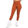 imageAoxjox Womens Workout Leggings Hidden Scrunch Butt Lifting High Waist Tummy Control Gym Workout Yoga PantsEarthy Brown