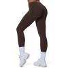 imageWomens Impact Seamless Workout Leggings Hidden Scrunch Butt Lifting Low Waist Yoga Pants 26quotDark Coffee