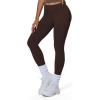 imageWomens Impact Seamless Workout Leggings Hidden Scrunch Butt Lifting Low Waist Yoga Pants 26quotDark Coffee
