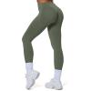 imageWomens Impact Seamless Workout Leggings Hidden Scrunch Butt Lifting Low Waist Yoga Pants 26quotOlive Grey