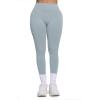 imageWomens Impact Seamless Workout Leggings Hidden Scrunch Butt Lifting Low Waist Yoga Pants 26quotQuiet Grey
