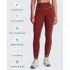 imageAoxjox Workout Leggings for Women High Waisted Exercise Athletic Gym Fitness Yoga Lexi Lined Pants 26quotBurgundyWoodrose