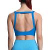 imageAoxjox Womens Workout High Impact Sports Bras Fitness Square Neck Balcony Open Back Bra Yoga Crop TankDirectoire Blue