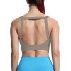 imageAoxjox Womens Workout High Impact Sports Bras Fitness Square Neck Balcony Open Back Bra Yoga Crop TankDriftwood