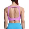 imageAoxjox Womens Workout High Impact Sports Bras Fitness Square Neck Balcony Open Back Bra Yoga Crop TankLilac Purple
