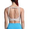imageAoxjox Womens Workout High Impact Sports Bras Fitness Square Neck Balcony Open Back Bra Yoga Crop TankMink