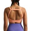 imageAoxjox Womens Workout High Impact Sports Bras Fitness Square Neck Balcony Open Back Bra Yoga Crop TankPapaya