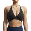 imageAoxjox Womens Workout Sports Bras Fitness Veronica Cross Back Low Impact Twist Bra Yoga Crop TankBlack