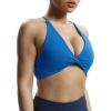 imageAoxjox Womens Workout Sports Bras Fitness Veronica Cross Back Low Impact Twist Bra Yoga Crop TankDirectoire Blue