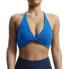 imageAoxjox Womens Workout Sports Bras Fitness Veronica Cross Back Low Impact Twist Bra Yoga Crop TankDirectoire Blue