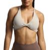 imageAoxjox Womens Workout Sports Bras Fitness Veronica Cross Back Low Impact Twist Bra Yoga Crop TankMink