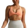 imageAoxjox Womens Workout Sports Bras Fitness Veronica Cross Back Low Impact Twist Bra Yoga Crop TankPapaya