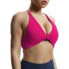 imageAoxjox Womens Workout Sports Bras Fitness Veronica Cross Back Low Impact Twist Bra Yoga Crop TankRose Red