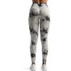 imageAoxjox Seamless Scrunch Legging for Women Asset Tummy Control Workout Gym Fitness Sport Active Yoga PantsA Tiedye Black