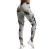 imageAoxjox Seamless Scrunch Legging for Women Asset Tummy Control Workout Gym Fitness Sport Active Yoga PantsA Tiedye Black