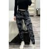 imageAoxjox Seamless Scrunch Legging for Women Asset Tummy Control Workout Gym Fitness Sport Active Yoga PantsA Tiedye Black Grey