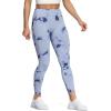 imageAoxjox Seamless Scrunch Legging for Women Asset Tummy Control Workout Gym Fitness Sport Active Yoga PantsA Tiedye Light Blue