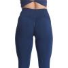 imageAoxjox Seamless Scrunch Legging for Women Asset Tummy Control Workout Gym Fitness Sport Active Yoga PantsA Tuxedo Navy