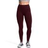 imageAoxjox Seamless Scrunch Legging for Women Asset Tummy Control Workout Gym Fitness Sport Active Yoga PantsBlack Berry Marl With Logo