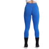 imageAoxjox Seamless Scrunch Legging for Women Asset Tummy Control Workout Gym Fitness Sport Active Yoga PantsBlue