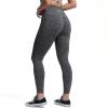 imageAoxjox Seamless Scrunch Legging for Women Asset Tummy Control Workout Gym Fitness Sport Active Yoga PantsCharcoal Grey Marl With Logo