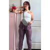 imageAoxjox Sweatpants for Women Lounge Joggers with Pockets High Waisted Drawstring Running Sweatpant Lounge Pants 275quotElderberry Heather