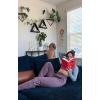 imageAoxjox Sweatpants for Women Lounge Joggers with Pockets High Waisted Drawstring Running Sweatpant Lounge Pants 275quotElderberry Heather