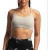 imageAoxjox Womens Workout Sports Bras Fitness Julie Crossback Thin Straps Low Impact Bra Yoga Crop TankMink