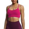 imageAoxjox Womens Workout Sports Bras Fitness Julie Crossback Thin Straps Low Impact Bra Yoga Crop TankRose Red