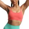 imageAoxjox Womens Workout Sports Bras Fitness Julie Crossback Thin Straps Low Impact Bra Yoga Crop TankSpiced Coral