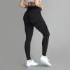 imageAoxjox Workout Seamless Leggings for Women Smile Contour High Waisted Athletic Yoga Pants Tights 26quotA Black Marl Not Squat Proof