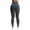 imageAoxjox Workout Seamless Leggings for Women Smile Contour High Waisted Athletic Yoga Pants Tights 26quotA Black Speckled Marlnot Squat Proof  a Bit See Through