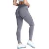 imageAoxjox Workout Seamless Leggings for Women Smile Contour High Waisted Athletic Yoga Pants Tights 26quotA Grey Marl