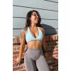 imageAoxjox Workout Seamless Leggings for Women Smile Contour High Waisted Athletic Yoga Pants Tights 26quotA Satellite Marl