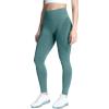 imageAoxjox Workout Seamless Leggings for Women Smile Contour High Waisted Athletic Yoga Pants Tights 26quotA Turquoise Marl Forest Green Marl