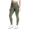 imageAoxjox Workout Seamless Leggings for Women Smile Contour High Waisted Athletic Yoga Pants Tights 26quotB Army Green Marl