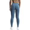 imageAoxjox Workout Seamless Leggings for Women Smile Contour High Waisted Athletic Yoga Pants Tights 26quotB Royale Blue Marl