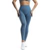 imageAoxjox Workout Seamless Leggings for Women Smile Contour High Waisted Athletic Yoga Pants Tights 26quotB Royale Blue Marl