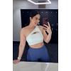 imageAoxjox Workout Seamless Leggings for Women Smile Contour High Waisted Athletic Yoga Pants Tights 26quotElectric Blue Marl