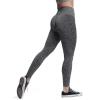 imageAoxjox Seamless Scrunch Legging for Women Asset Tummy Control Workout Gym Fitness Sport Active Yoga PantsCharcoal Grey Marl With Logo