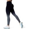 imageAoxjox Workout Seamless Leggings for Women Smile Contour High Waisted Athletic Yoga Pants Tights 26quotA BlackWhite Marl